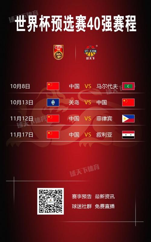 亚洲杯中国队赛程足球